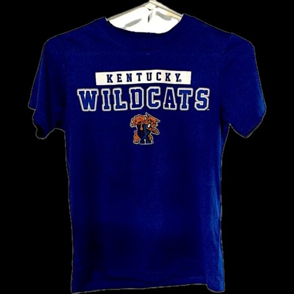 Kentucky Derby Tops - Girls/ collegiate Kentucky wild cats blue sexy small (xxs) bodycon stretch fit T